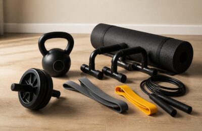 7 echipamente fitness pentru spații mici cu prețuri între 109,99 lei și 3.499,99 lei