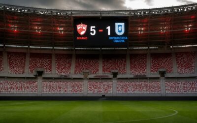 Dinamo a câștigat cu 5-1 în fața Universității Craiova și a luat primele puncte ale sezonului