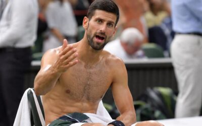Novak Djokovic s-a calificat în semifinalele Wimbledon după 7-6(10), 3-6, 6-3, 6-7(5), 7-6(4) și a contestat închiderea acoperișului la 19:40