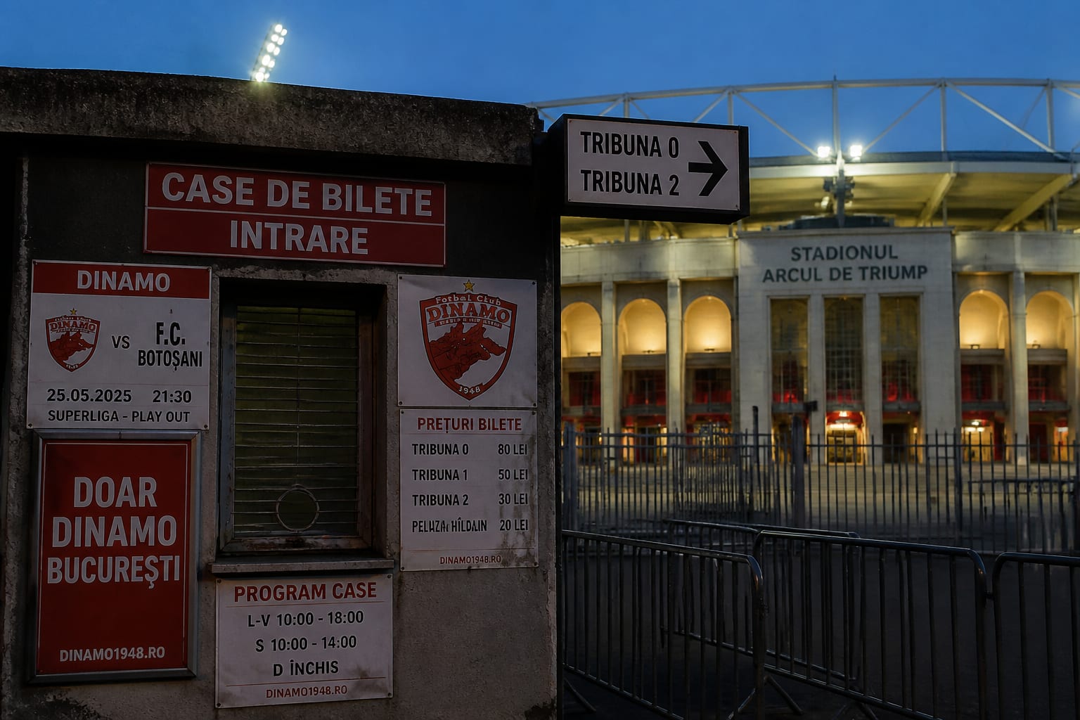Derby-ul Dinamo-FCSB se joacă pe Arcul de Triumf la cererea fanilor și costă clubul 300.000 de euro