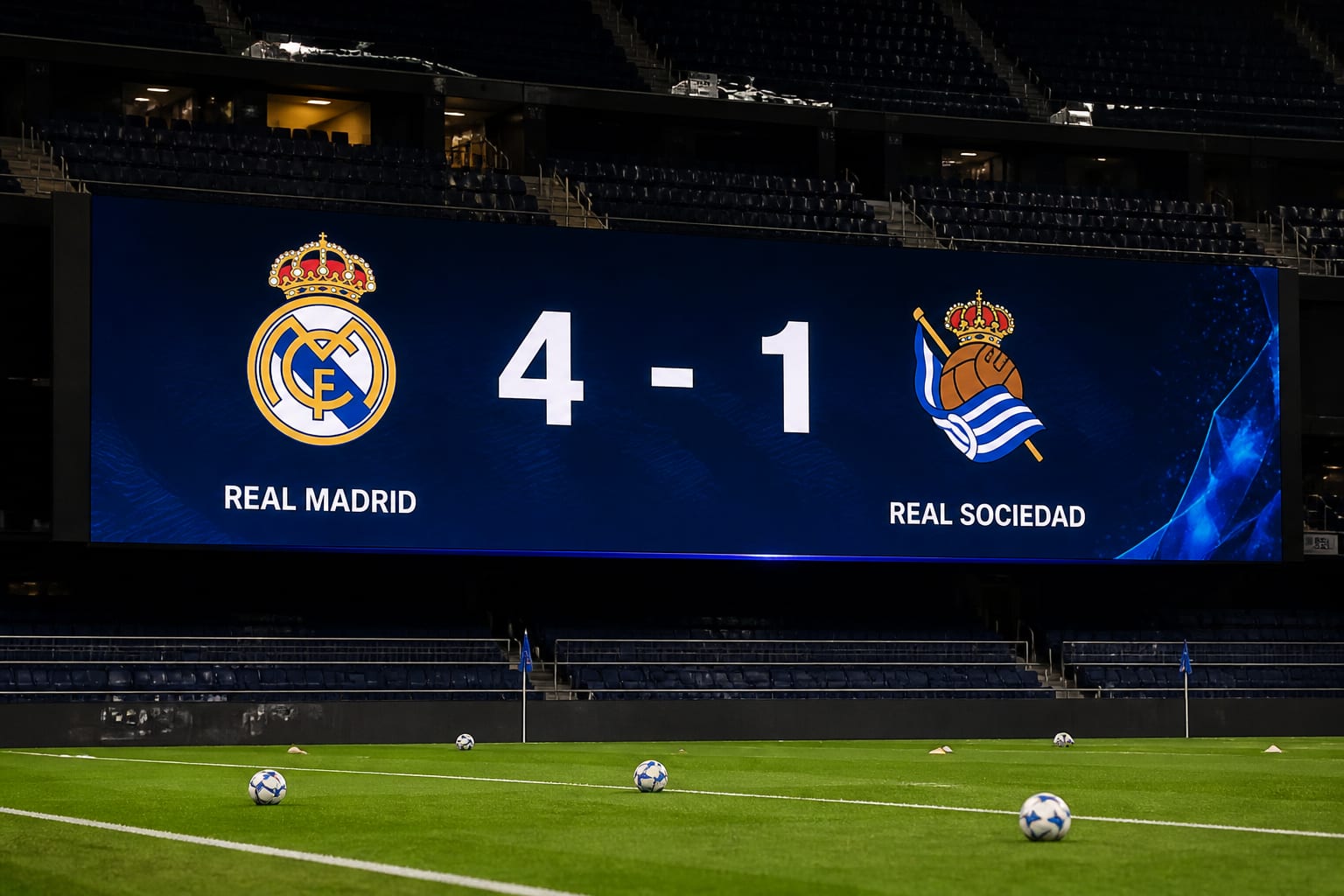 Mbappe a marcat de trei ori în victoria lui Real Madrid cu 4-1 contra Real Sociedad