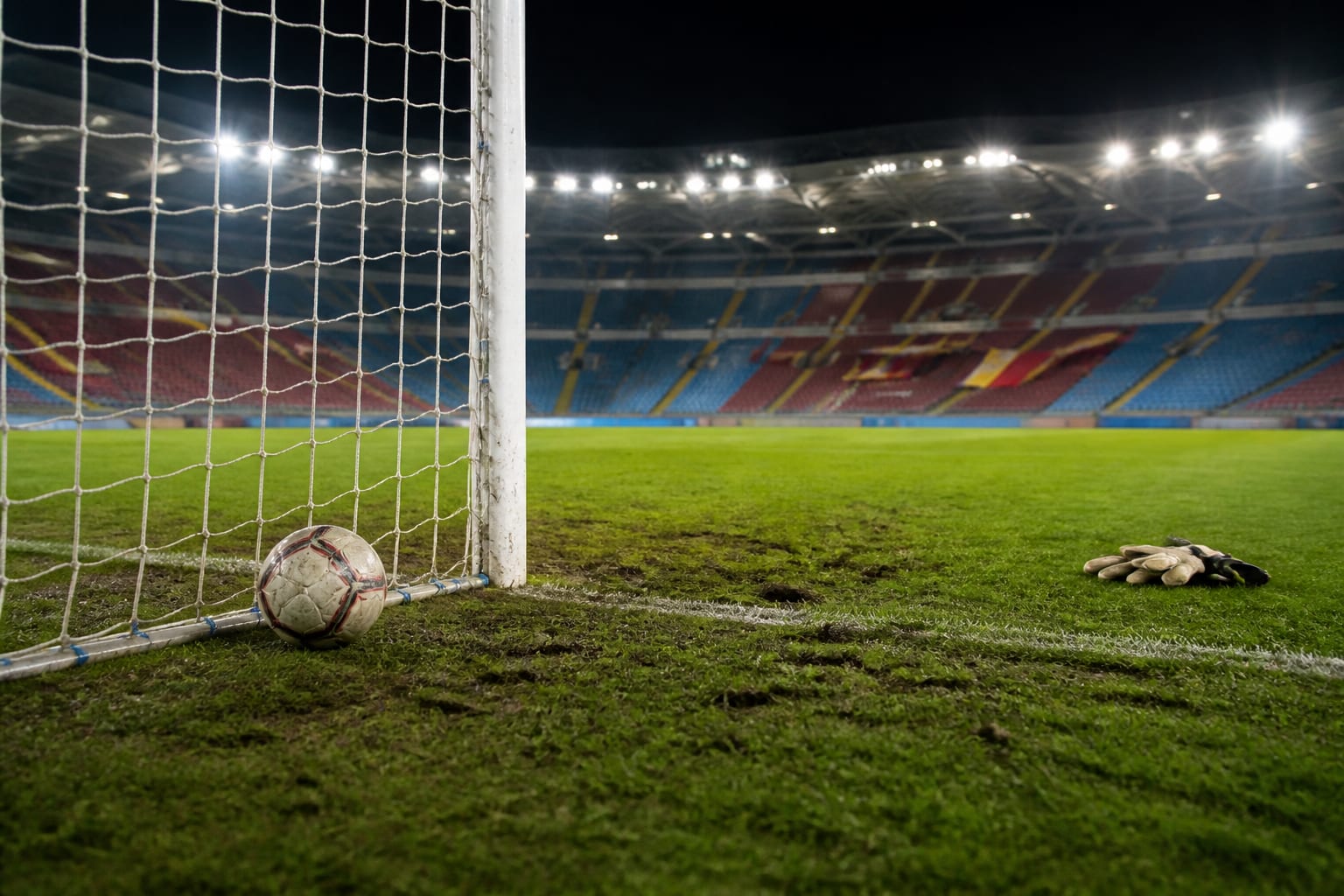 Minge și mănuși pe stadionul Trabzonspor