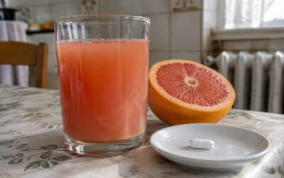 Un pahar cu suc de grapefruit poate interacționa cu tratamentul pentru tensiune. Ce trebuie verificat