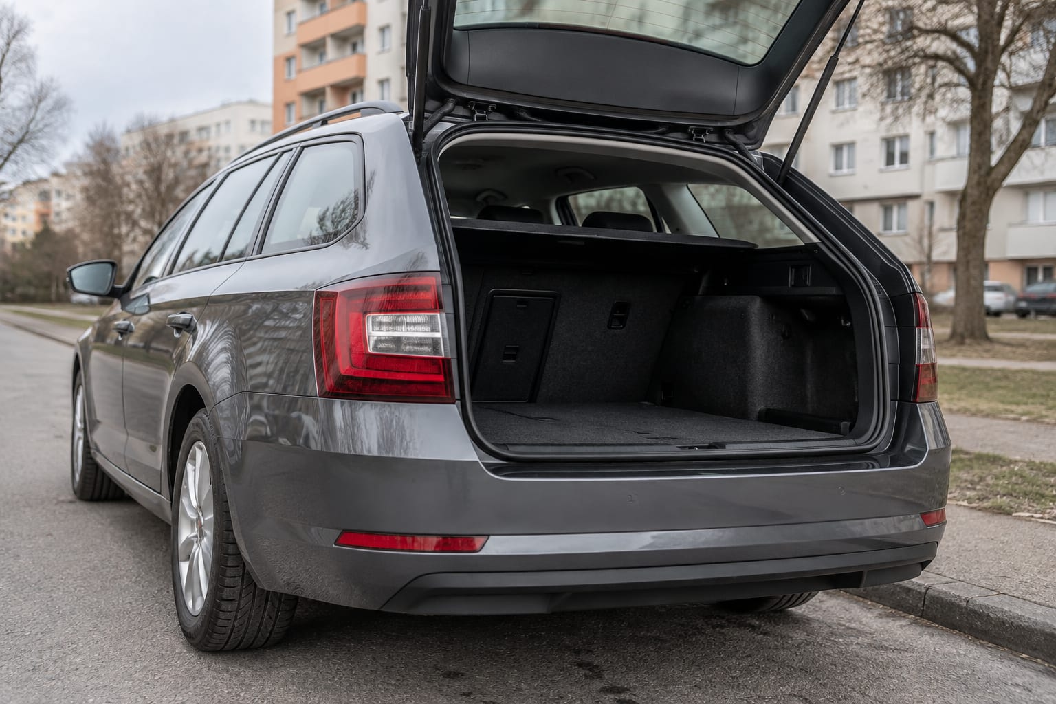 Portbagajul unei Škoda Octavia Combi